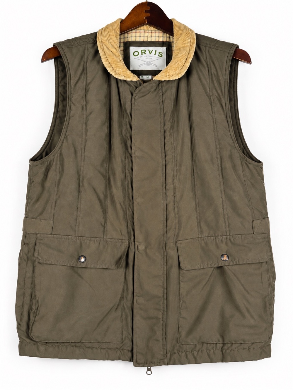 Vintage 90s Orvis Sporting Traditions Utility Hunting Vest M Plaid Lined